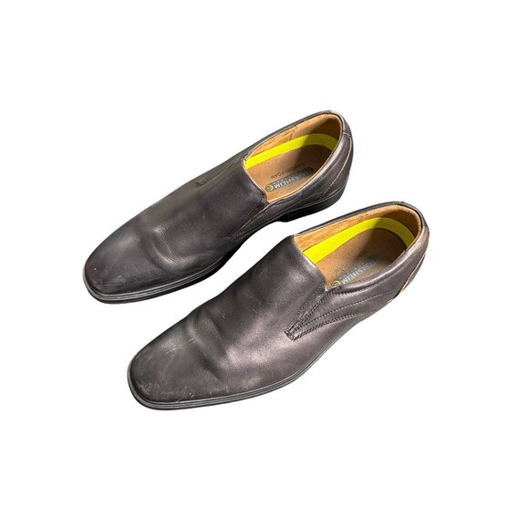 Florsheim Men's Midtown Black Leather Square Toe Slip-On Loafers 10 - Picture 3 of 7